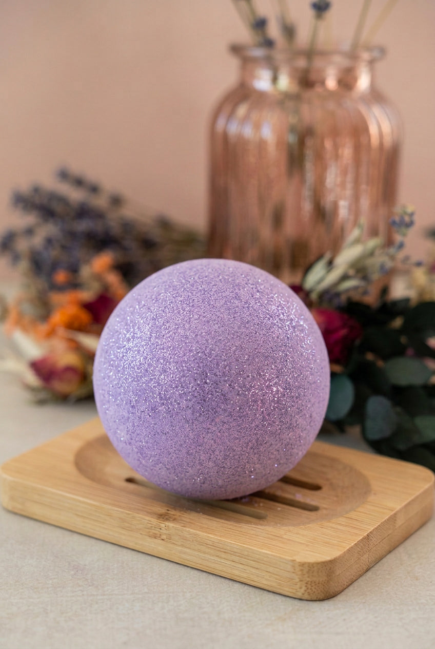 Yorkshire Violet Jumbo Bath Bomb - 180g