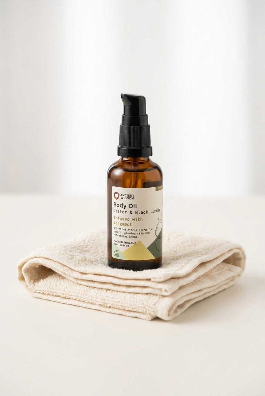 Castor & Black Cumin Oil Infused with Bergamot - 50ml
