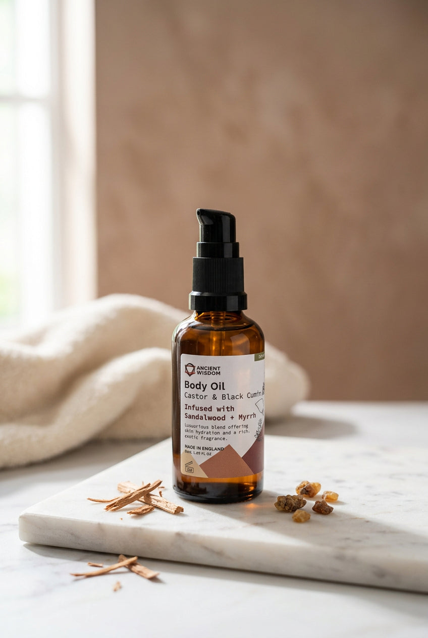 Sandalwood & Myrrh Organic Body Oil – 50ml